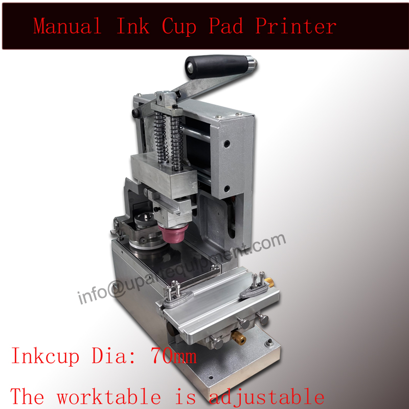 Commercial Printing Machine For Sale - เครื่องพิมพ์แพดแบบถ้วยน้ำมันปิดฝาแบบแมนนวล สำหรับพิมพ์โลโก้สินค้าส่งเสริมการขายขนาดเล็ก มีจำหน่าย
