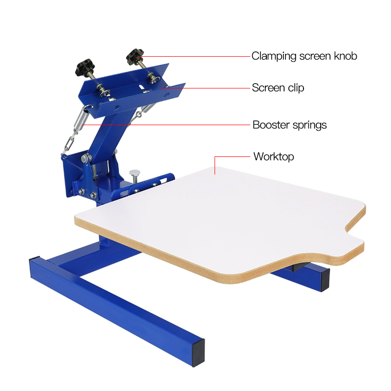 เครื่องพิมพ์สกรีนแบบมือถือ ขาว - Commercial Printing Machine For Clothes บทวิจารณ์และราคา